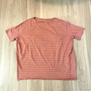 Women’s Lululemon Pink/Coral Striped Shirt 2XL